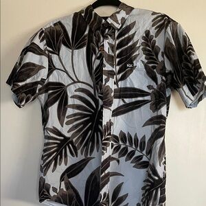 RX Black and White Tropical Shirt